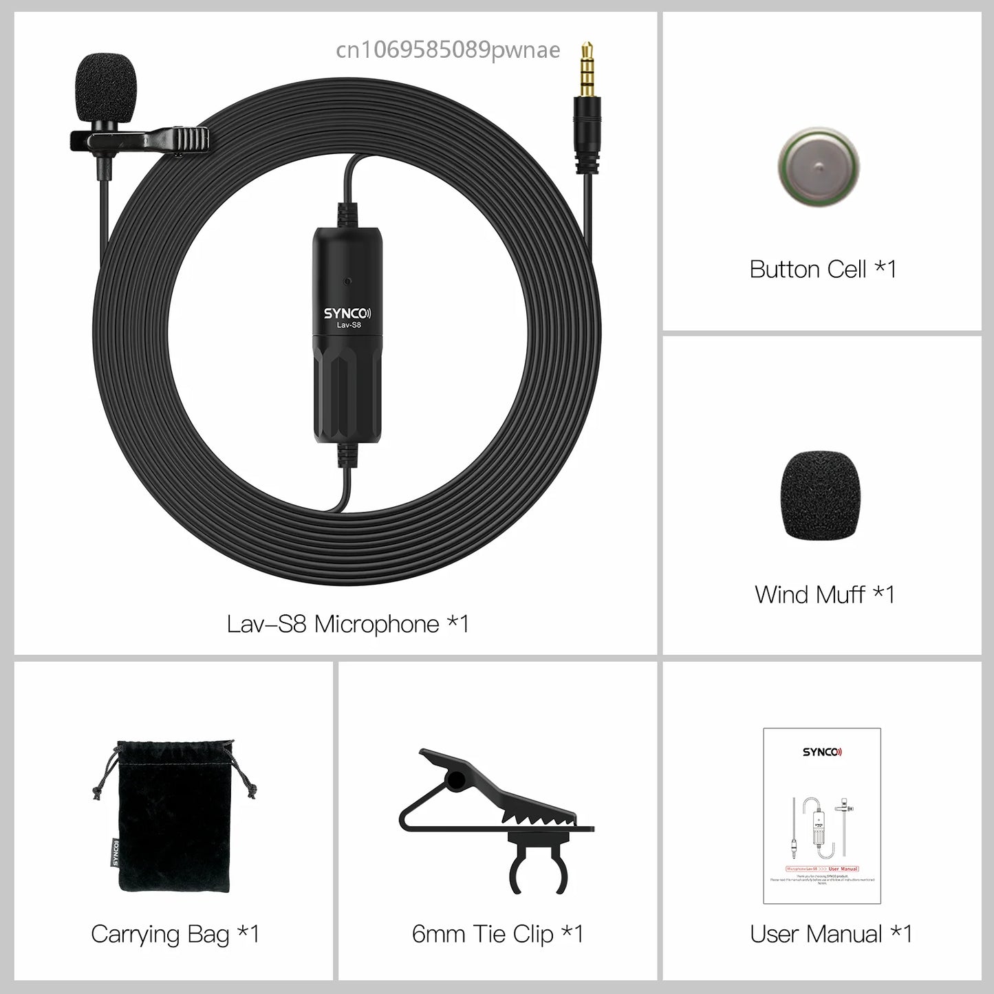 Synco S8 Wired Lavalier Mic